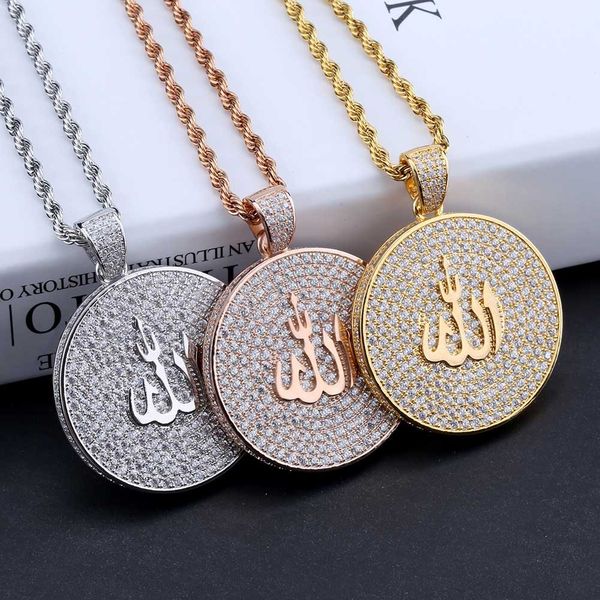 

religious judaism cultural symbol retro pendant jewelry full of zircon personalized pendant cross-border accessories, Silver