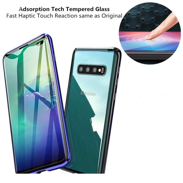 

360 degree magnetic adsorption glass case for samsung galaxy s20 s10 plus s8 s9 u ultra note 20 10 bbyrld