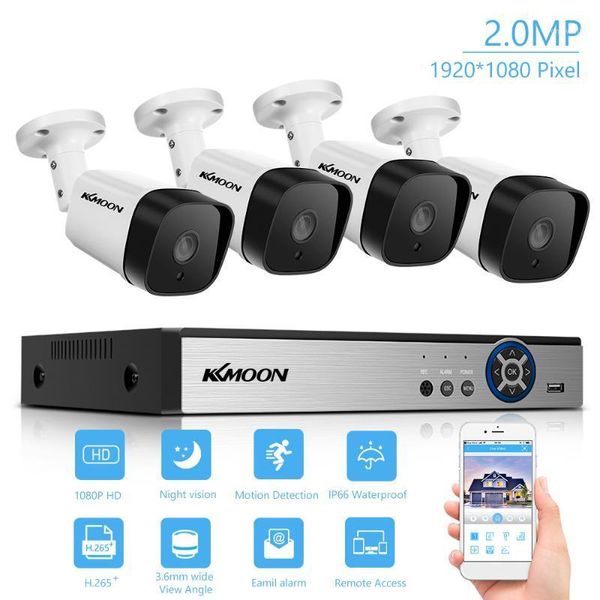 

8ch security surveillance system surveillance dvr kit 1080p weatherproof security camera infrared night vision motion detection1