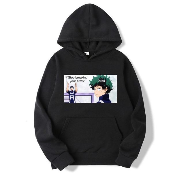 

new japanese anime my hero academia hoodie cool long sleeve printed pullover xs-4xl drop shipping good quality, Black