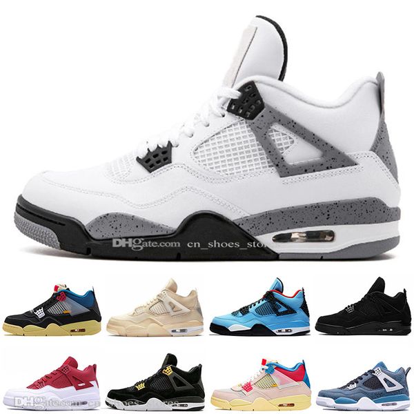 

4 4s guava ice bred sail black cat men basketball shoes lemon venom what the cements royalty toro bravo men trainers sports sneakers