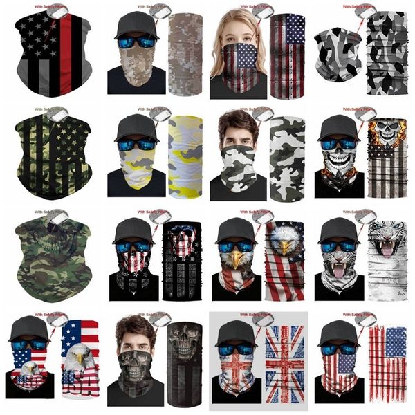 

flag cycling headscarf usa bandana magic masks head neck scarves windproof sport camouflag face mask with filteret2i