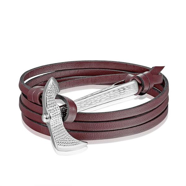 

livvy brand оптом браслет ретро плетеный браслет европейский и американский модный топор мужские аксессуары панк мужские ювелирные изделия b