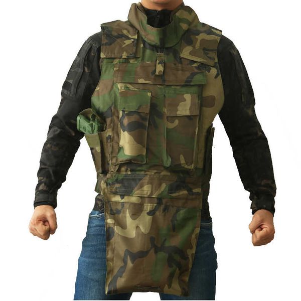 

folding multi pocket tactical vest outdoor camp hunting storage accessory bag army fan field combat training hunting waistcoat, Camo