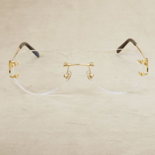 

вооружение очков без обода, овальные сорт стекла кадров, рецепт, luxoosa, прозрачный, компьютер klkm, White;black