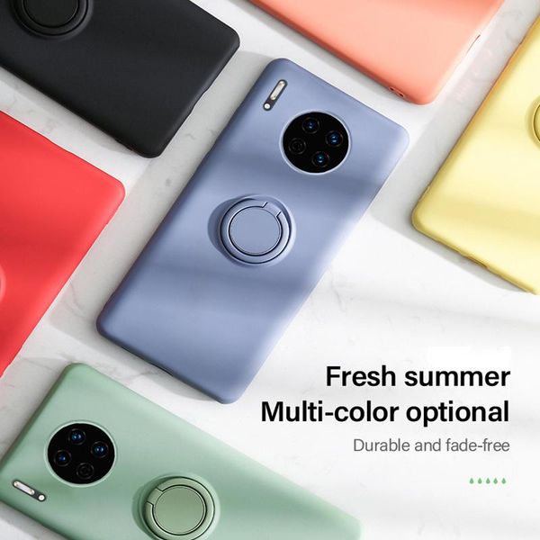 

ультратонкий силиконовый магнитный держатель чехол для телефона для huawei mate 30 20 p0 p0 p30 p20 lite pro honor stand stand finger кольцо