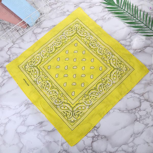 

55cm hip hop black paisley bandana headwear hair band scarf neck wrist wrap band headtie square scarf jllqmn