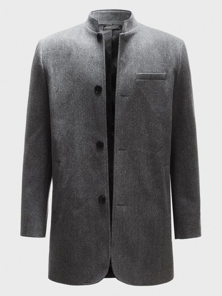 

men single breasted overcoat q5hi#, Black;brown