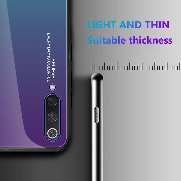 

роскошный градиентный стеклянный корпус для xiaomi mi a3 a2 a1 mi 9 se 9t mi 10t pro lite cc9 cc9e case стекло wmtdax dh_nicshop