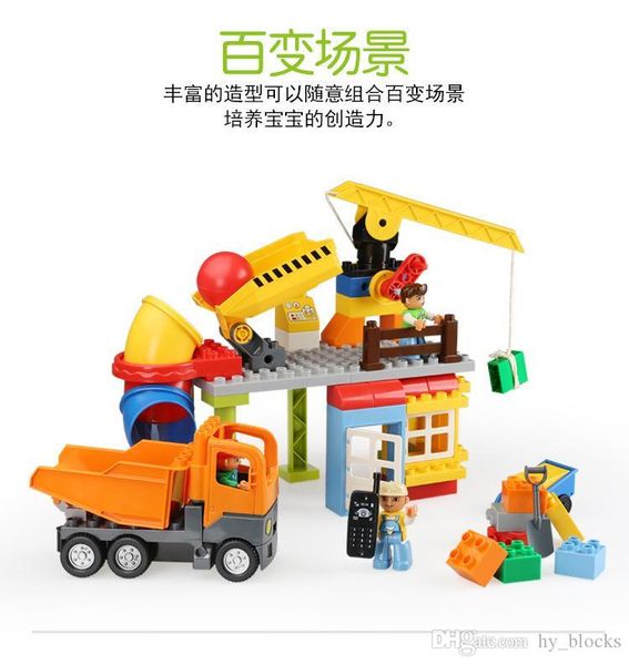 

74pcs diy larger particles building blocks construction site assembly toys for children early kids educational creative gifts 06