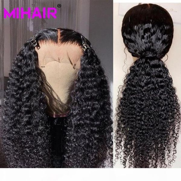 

pre plucked 13*4 lace front human hair wigs brazilian remy hair wig curly glueless lace wigs with baby natural color, Black;brown