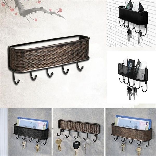 

key holder wall hook folk pure manual vintage design graceful elegant bronze letter holder key rack organizer