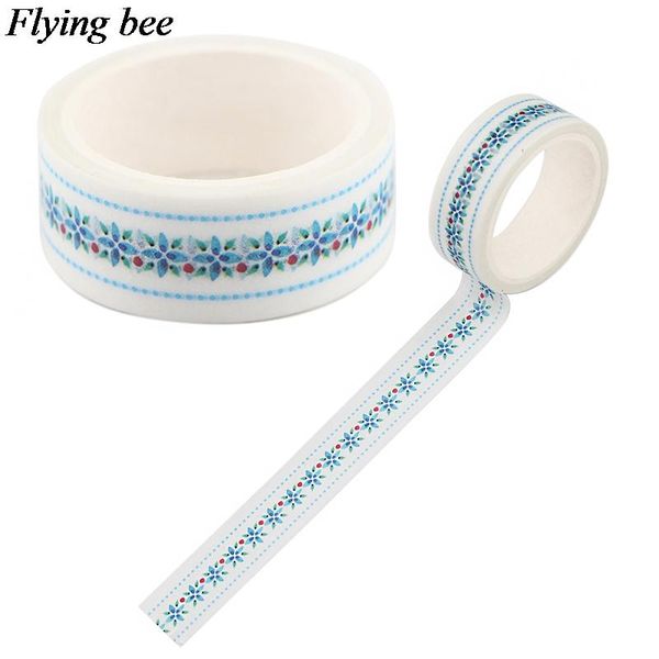 

2016 ngbee 15mmx5m винтаж цветок wasi лента diy украшения скрапбукинг планировщик клей летка лента наклейки канцтовары x1073 h