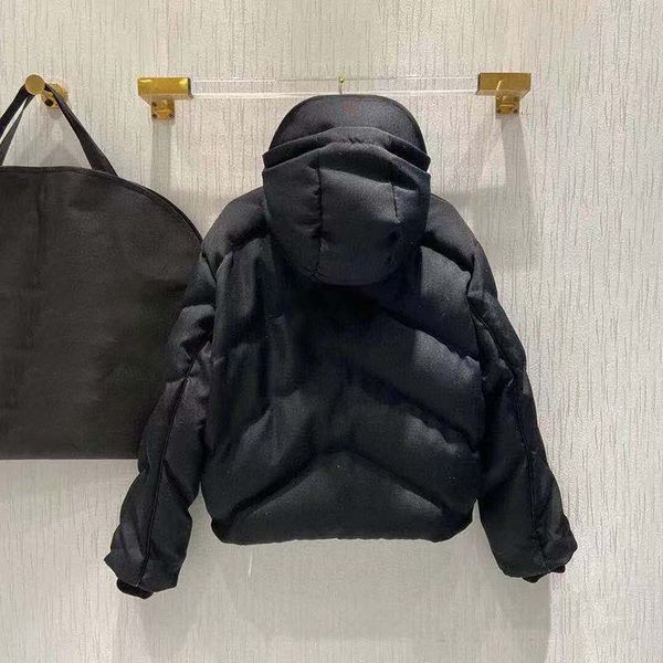 

jacket women down perfect winter hip hop warm jacket details down logo street windproof 2021 hoodies printed long tdjki, Black