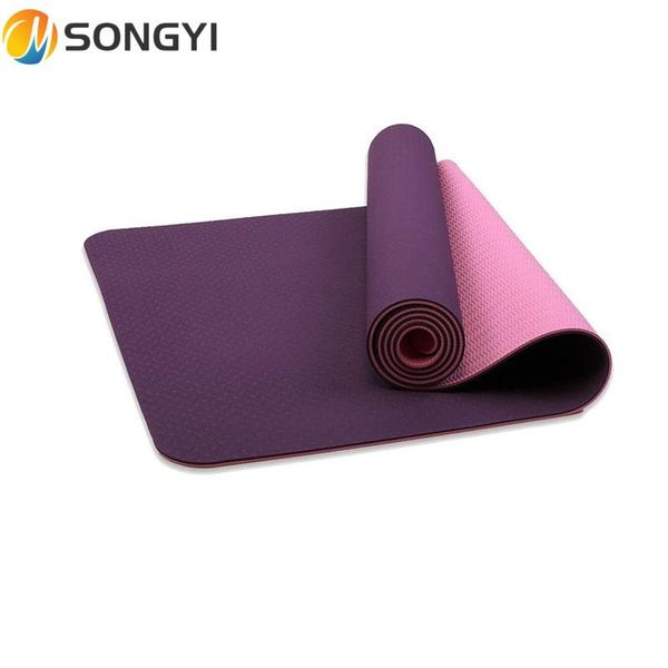

yoga mats songyi tpe anti-slip blanket gymnastic sport health lose weight fitness exercise pad women mat s119
