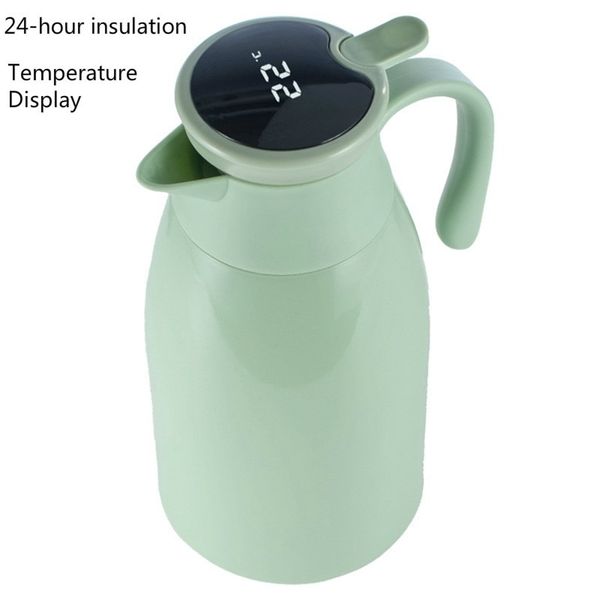 1 / 1.3L Smart Isolation Kettle Thermos Garrafa Home Hotel Grande Capacidade De Vidro Forro De Café Potenciômetro De Temperatura Garrafa de Água 201221