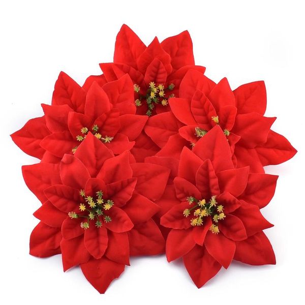 

3pcs/15cm large artificial gold ,silver,red rose flower heads for home wedding decoration diy christmas tree silk sqcnys