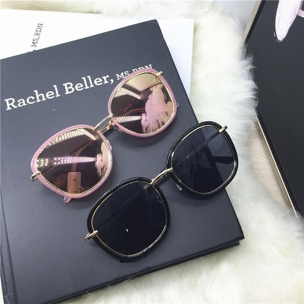 

korean fashion round face dressing round face female driving sunglasses net red avant garde comfortable polarized sun glasses man