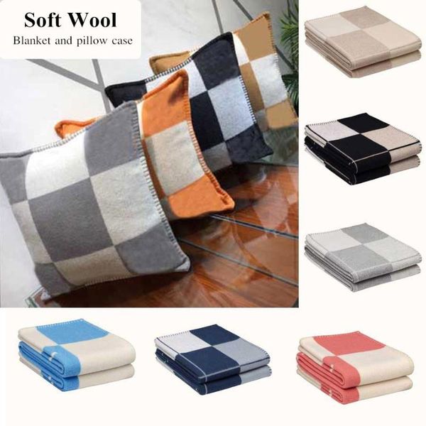

wostar luxury cashmere blanket super soft wool scarf shawl portable winter warm plaid sofa bed bedspread knitted throw blanket