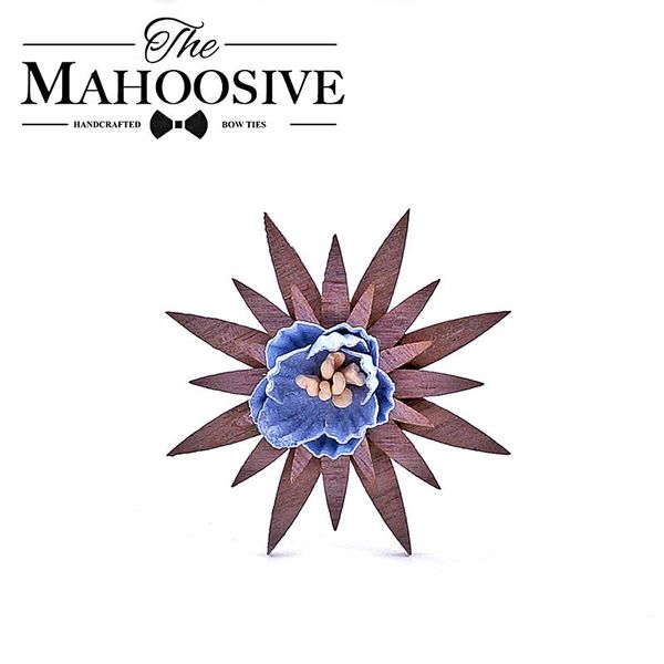 

деревянная брошь ручной работы свадьба свадьбы свадьба цветок броши ретро-отвороты для мужчин костюм мужчины мода деревянные украшения для м, Black;gray