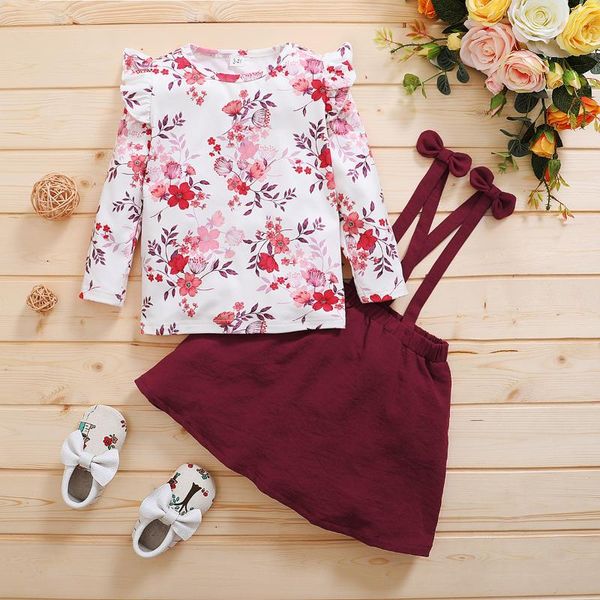 

girl's dresses toddler girl floral suit-dress, Red;yellow