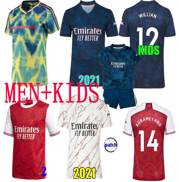 

new arsen 2020 2021 soccer jersey home away pepe saka tierney henry willian football shirts men and kids, Black