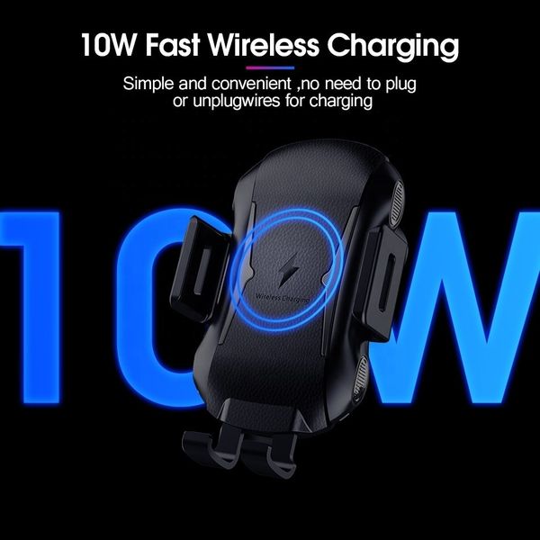 

4fds2awvothoon 10w qi car fast wireless charging mobile phone holder