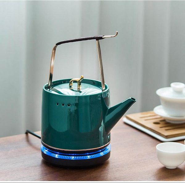 

220v 880ml 1000w automatic electric kettle ceramic 24hours insulation boiling water teapot anti-dry 304 stainless steel coffee