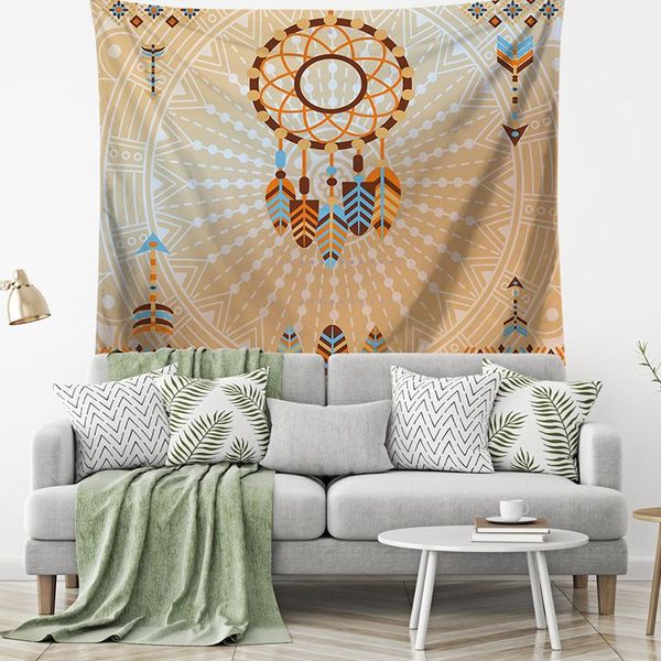 

богемный гобелен настенные гобелены dreamcatcher pattern decor геометрические стены ткань напечатанные тапизовые фермы дома дом спальня деко