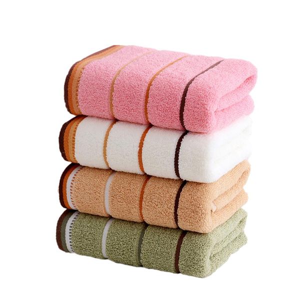 

striped face towel thick soft for adults 100% cotton 1032