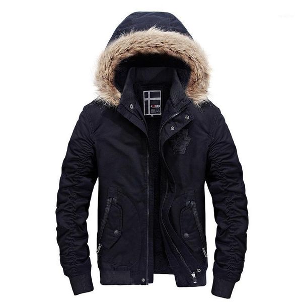 

2020 autumn and winter men jacket fashion plus velvet warm hooded jackets men stand collar pure cotton fit jacket clothing1, Black;brown