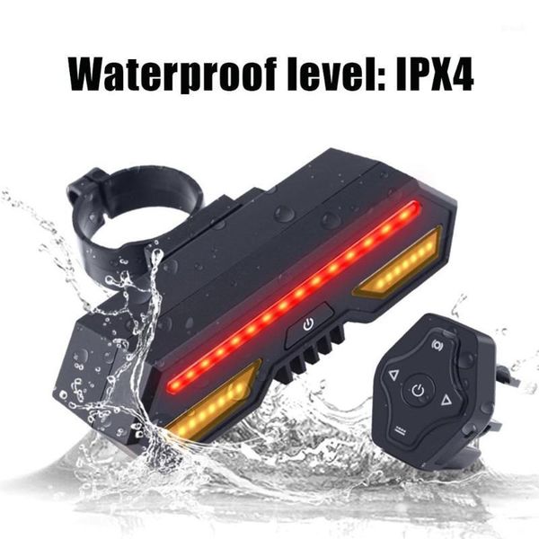 

bike lights usb charging led cycling turn signal lamp intelligent remote control bicycle steering tail warning light1
