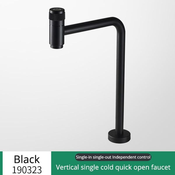 

black tall basin sink faucet single cold bathroom washbasin water mixer tap single cold water basin crane tap bathroom tap bbyaso