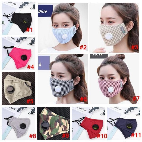 

dsewface mask 202027styles dust earloop breathing anti valve adjustable print reusable mouth masks breathabl