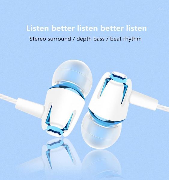 

3.5mm wired earphones in ear earbuds bass dynamic gaming headsets for oppo oneplus buds fone de ouvido txtb11