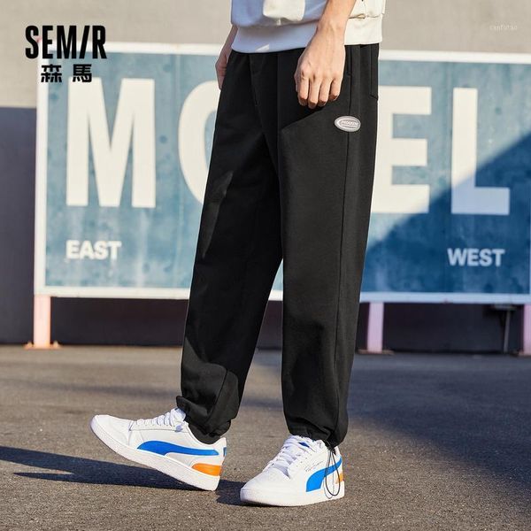 

semir casual pants men trend black pants are thin 2021 spring new ins net red beam mouth trousers1