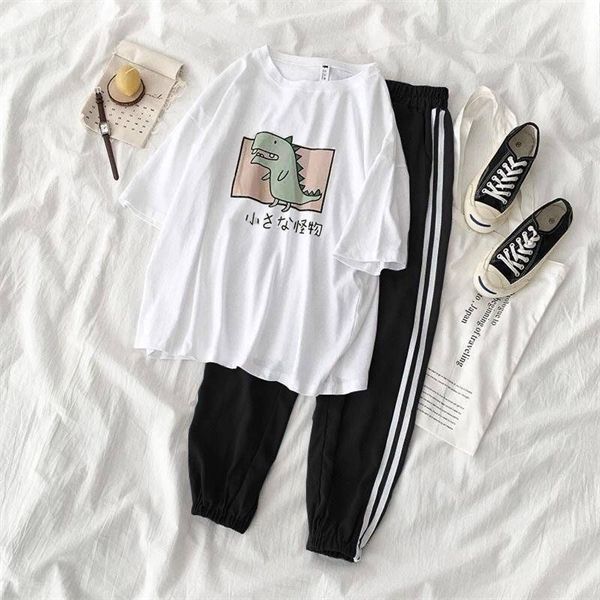 

qweek room wear sleepwear sets for women lovely pattern pajamas short home wear femme underwear pijamas 2020 q1217, Black;red