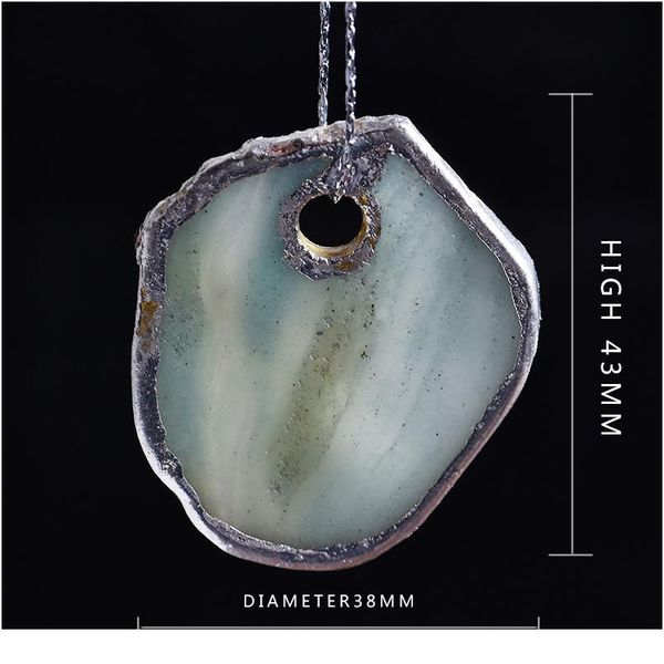 

1pc natural rock pendant mineral jewelry friendship guardian trend gift pendant necklace pendant men a qylyah, Black