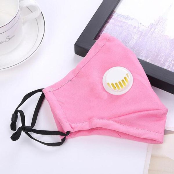 

cotton washable factory face designer fashion pink reusable with 1 filters protection anti dust masks