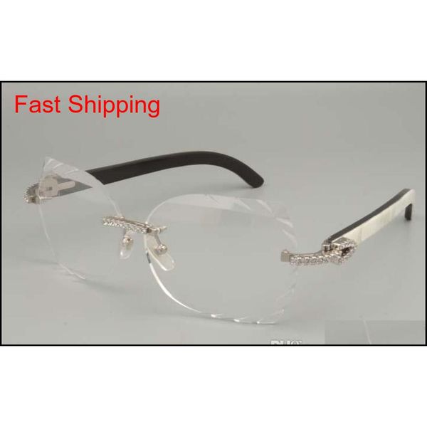 

2019 new fashion high-grade carved glasses frame 8300817 diamond series black / black flower / mixed horn glasses f qyldxp bde_luck, Blue