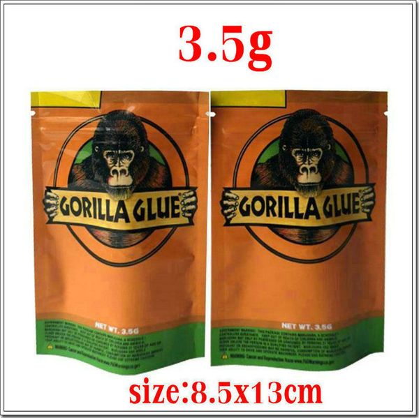 

package glue zipper mylar bags proof 3.5g for new dry gorilla bags packaging gorilla smell california flower bag glue bag herb bbywo