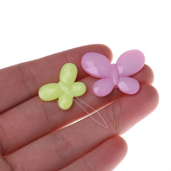 

2pcs needle threader sewing machines plum blossom butterfly shape craft tool1, Black