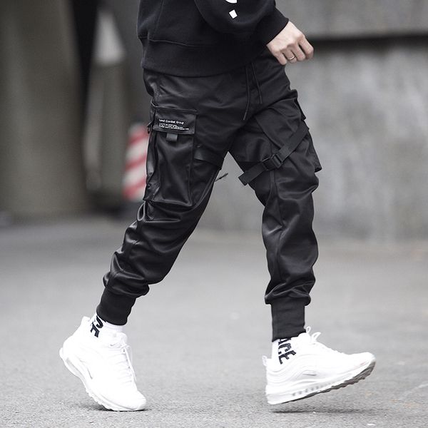 

2021 new hip hop fashion joggers men black casual trousers harajuku modis pantalones streetwear reflective techwear tm8m