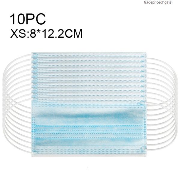 

3-layer fabric disposable professional non-woven breathable children's 10pcs/pack filter dust fusion spray mask 15jp8