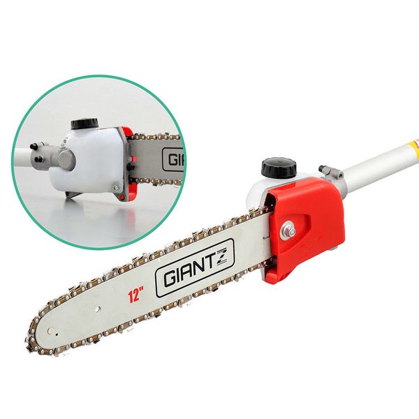 

new model garden supplies tools multi brush cutter spare parts 9 teeth shaft,26 mm tube chain saw attachment with calton chain,12" guid