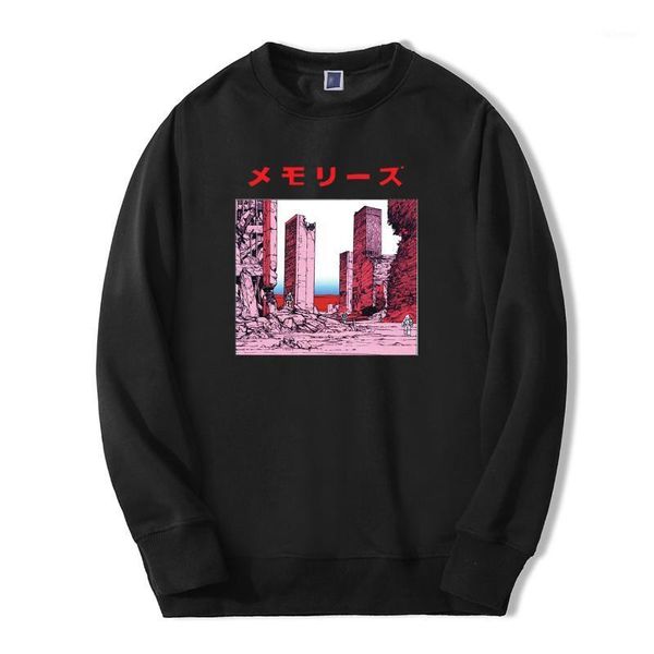 

2020 spring winter memories japanese anime fashion men sweatshirt hoodies hip hop streetwear casual men's sportswear pullover1, Black