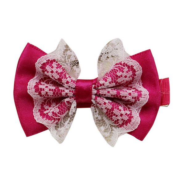 

girl bow lace hairpin children cute lace bowknot hair clips baby girl hairpin child hair accessories child hair accessories wmtqml, Slivery;white