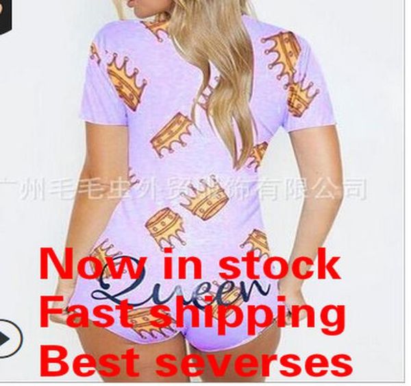 

2020 new women print long sleeve slim button jumpsuit ladies bodycon romper sleepwear bodysuit playsuit wmtyhh, Black;brown