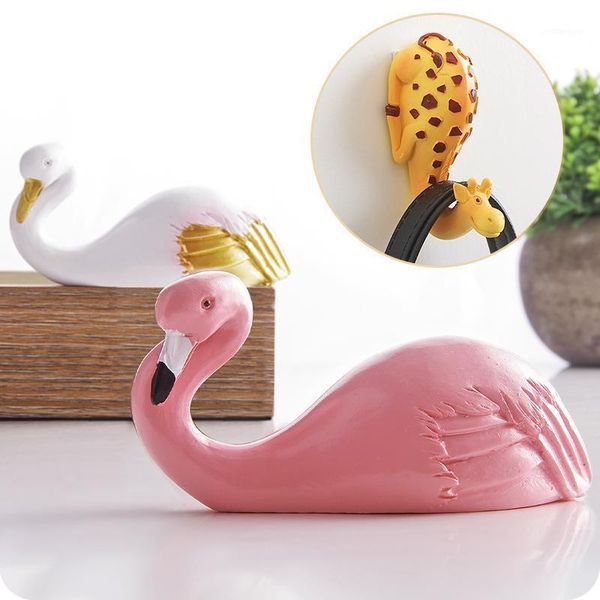 

hooks & rails cartoon creative animal hook hanger resin material kitchen bathroom behind office viscose small item clothes fun decoration1