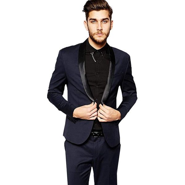 

men's casual wedding party suits 2 piece slim fit jacket pants sets for groom marriage tuxedo formal one button blazer masculino, White;black